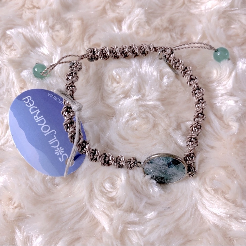 Soul Journey Emerald Birthstone Bolo Bracelet NWT